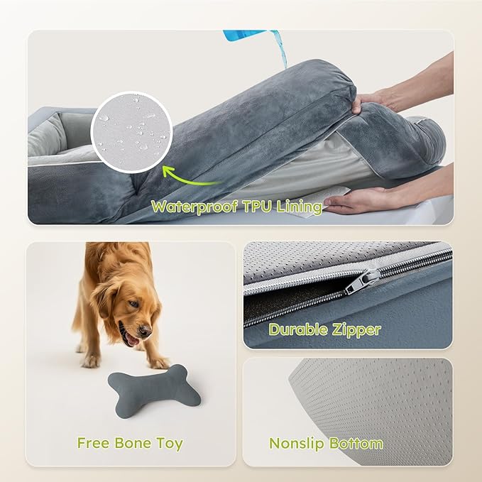 Jumbo Dog Bed for Extra Large Dogs, Orthopedic Dog Bed - Image 6