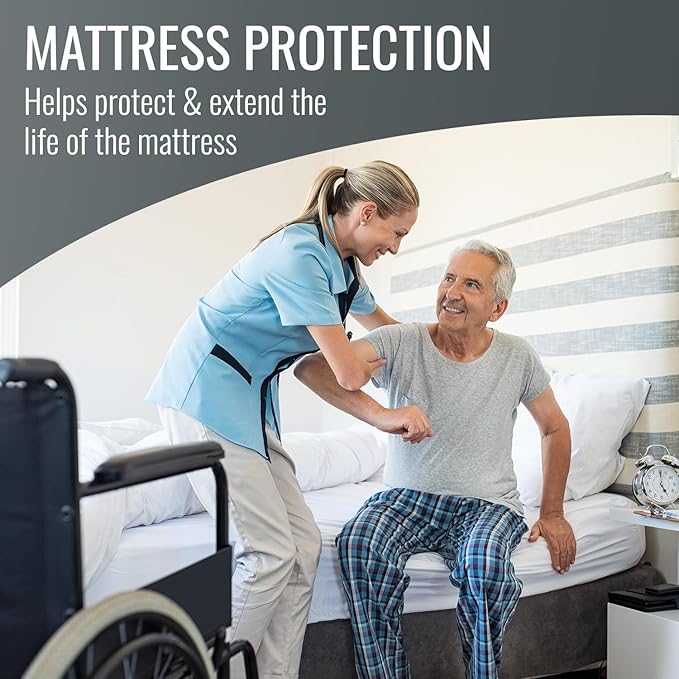 DMI Waterproof Mattress Protector and Mattress Cover, Encased Zippered Fit - Image 3