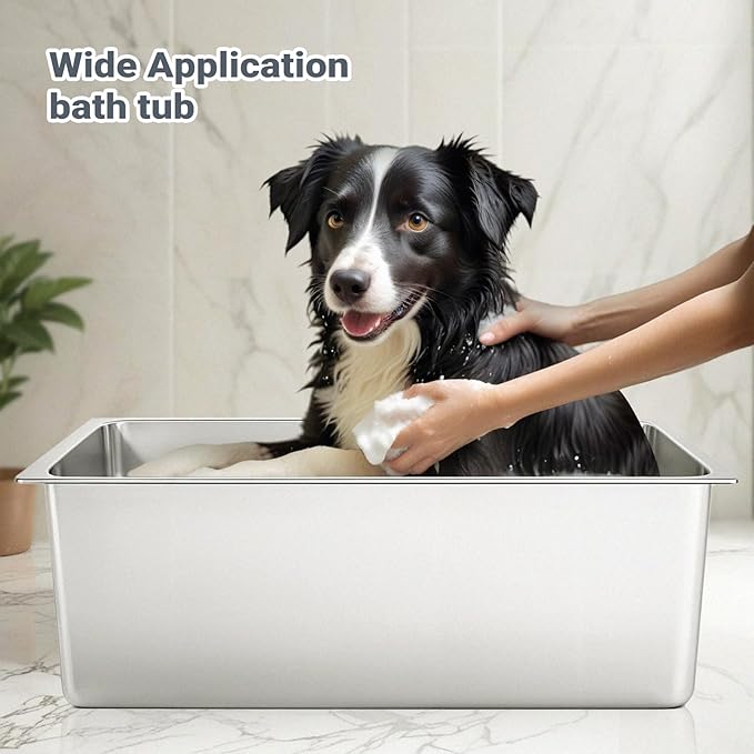 Kirecoo Stainless Steel Litter Box, Large Low Entry Metal Cat Pan Box, Indoor - Image 6