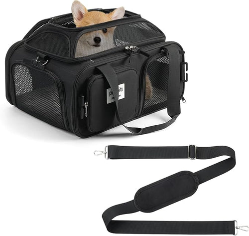 17x13x8 Frontier Allegiant Breeze Airline Approved top Expandable pet Carrier by pidipiti