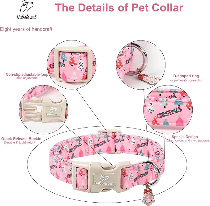Christmas Dog Collar for Medium Dogs - Image 4