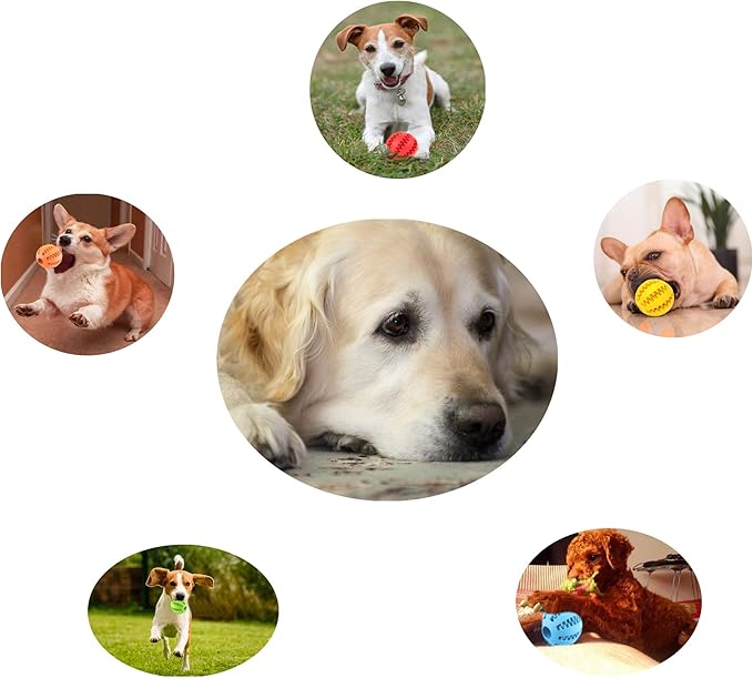 Sunglow 2 Pack Dog Toy Ball，Nontoxic Bite Resistant Teething Toys Balls - Image 7