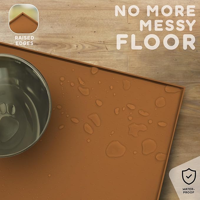 Dog Food Mat - 24x15 Raised Edges Dogs Mat - Image 5