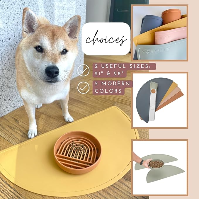 Should We Go - Waterproof Silicone Pet Food Mat - Non-Slip, Spill-Proof Feeding - Image 6