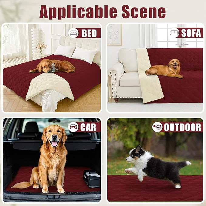 Smiry Waterproof Dog Bed Cover Blanket 30x70, Soft Reversible Pet Blanket - Image 5