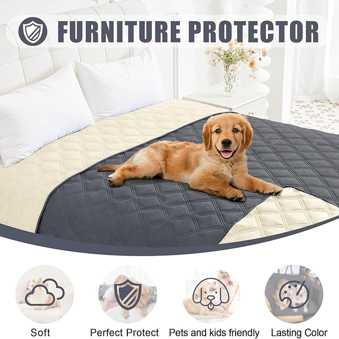 Smiry Waterproof Dog Bed Cover Blanket 30x70, Soft Reversible Pet Blanket - Image 8