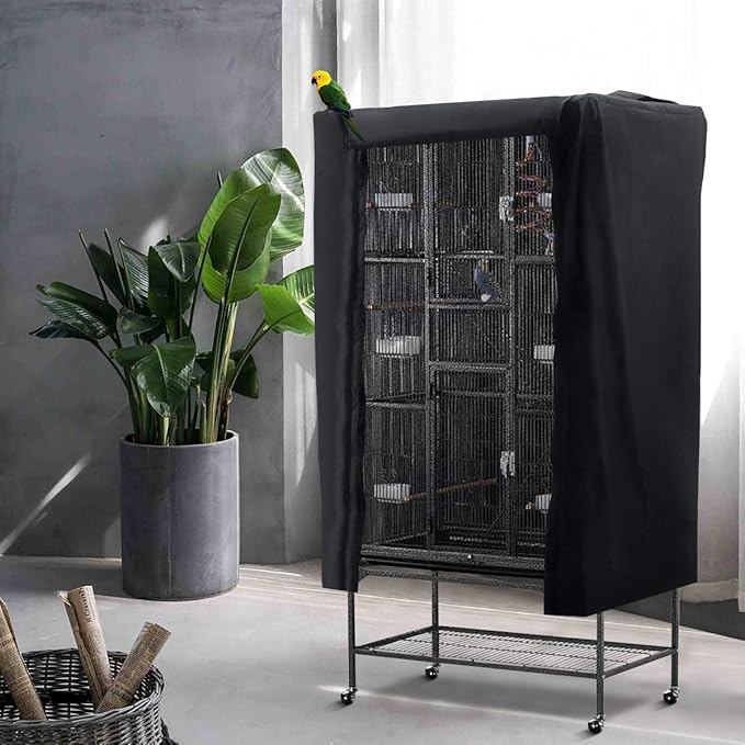 Bird Cage Covers for Night Large Birdcage Protection Blackout Breathable - Image 7