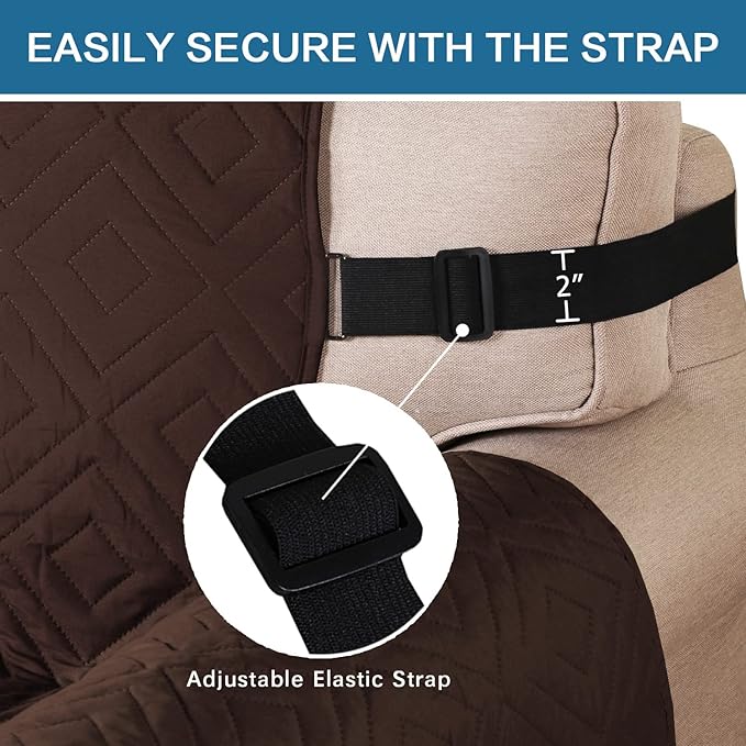 H.VERSAILTEX Reversible Loveseat Cover Furniture Protector Anti-Slip Water - Image 4