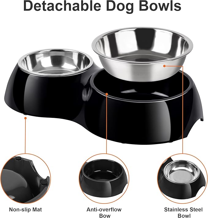 Double Dog Bowls Set – Non-Slip Pet Food & Water Dishes - Image 4