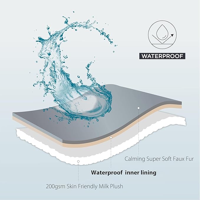 Waterproof Dog Blanket for Bed, Luxury Plush Washable Large Dogs Blankets for - Image 4
