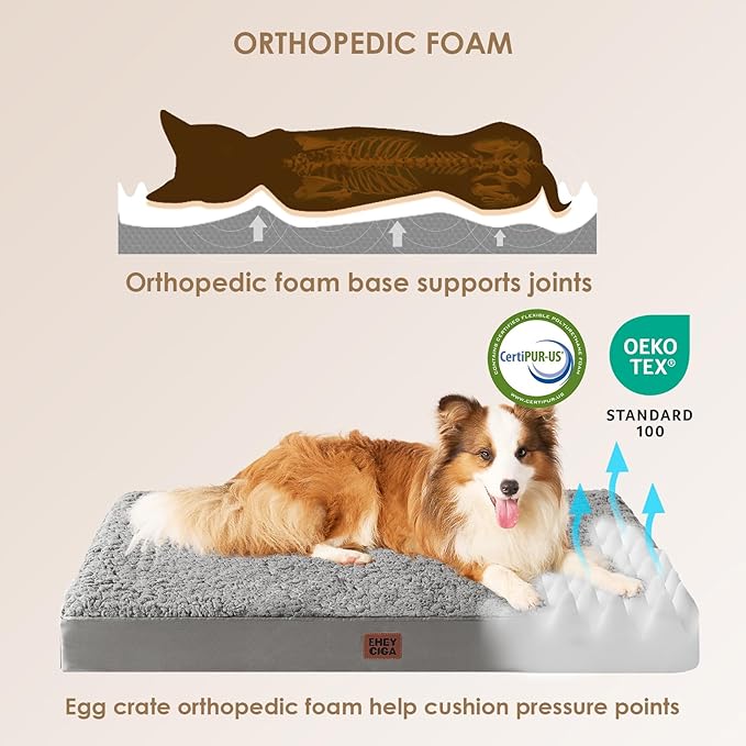 EHEYCIGA Orthopedic Foam Dog Bed - Image 3