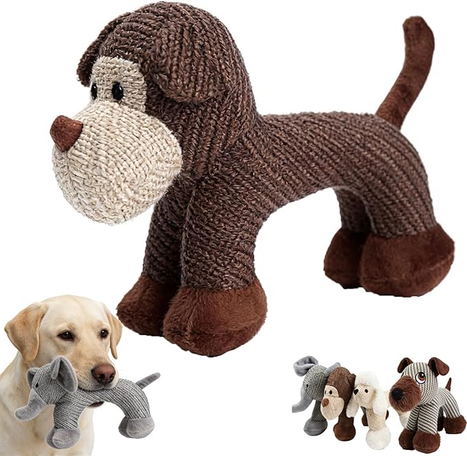 Linen Safari Companions, Squeaky Dog Chew Animals, by Unknown
