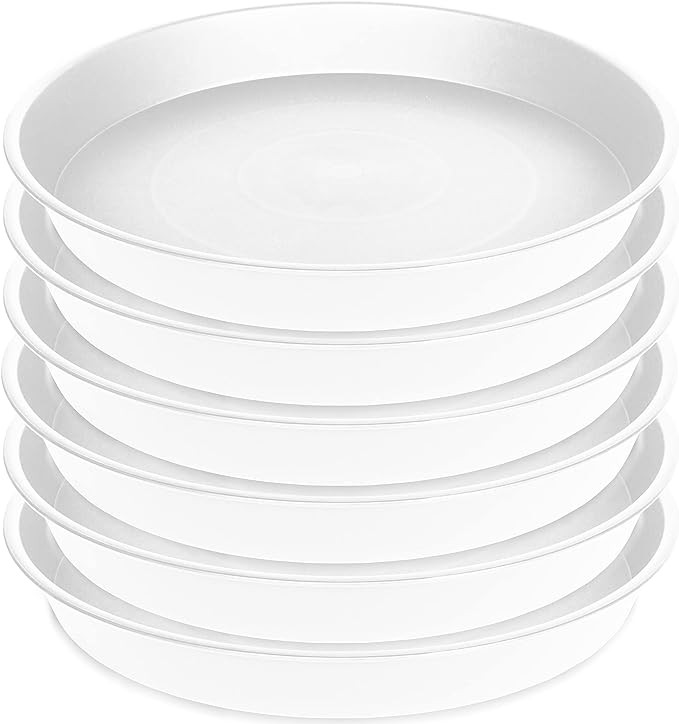 2 Pack of 10 inch Plant Saucer Gray, Heavy Duty Plastic Plant Saucer 10 inch - Image 8