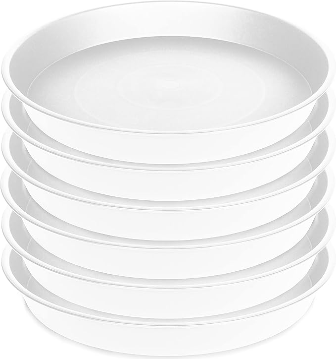 2 Pack of 8 inch Plant Saucer Clear, Heavy Duty Plastic Plant Water Tray 8 inch - Image 8