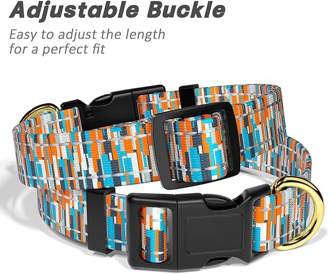 Reflective Dog Collar for Extra Small Dogs, Cute Boho Adjustable Heavy-Duty - Image 6