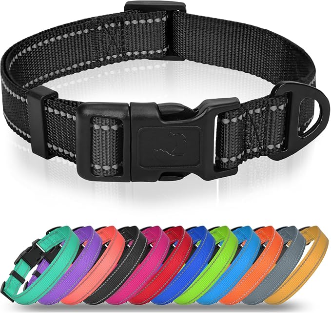 Joytale Small Dog Collar, Reflective and Adjustable Nylon Collar by Joytale