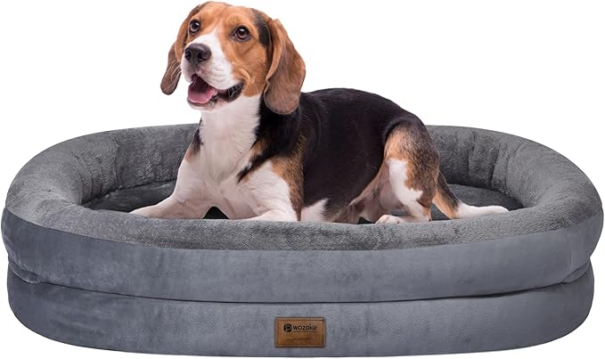Orthopedic Waterproof Large Dog Bed: Memory Foam Washable Dog Bed by Wozoke