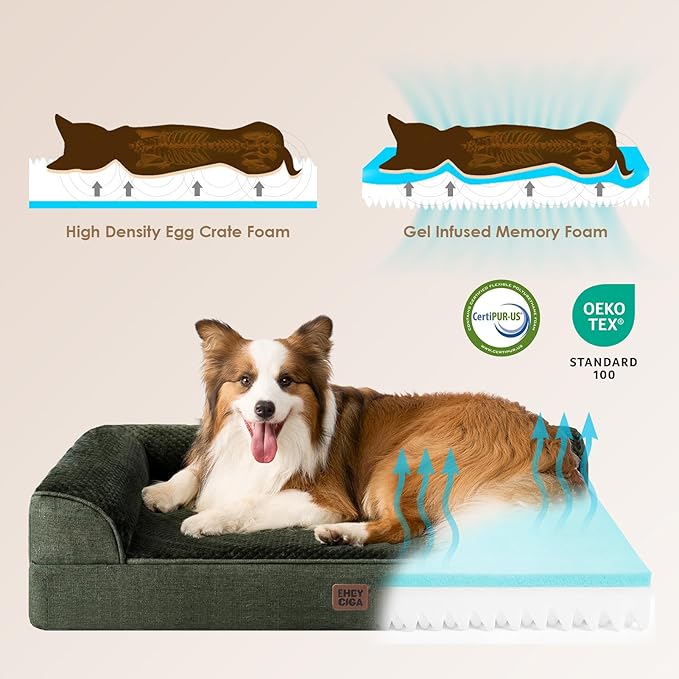 EHEYCIGA XXL Dog Bed Memory Foam, Orthopedic Giant Dog Bed Jumbo - Image 4
