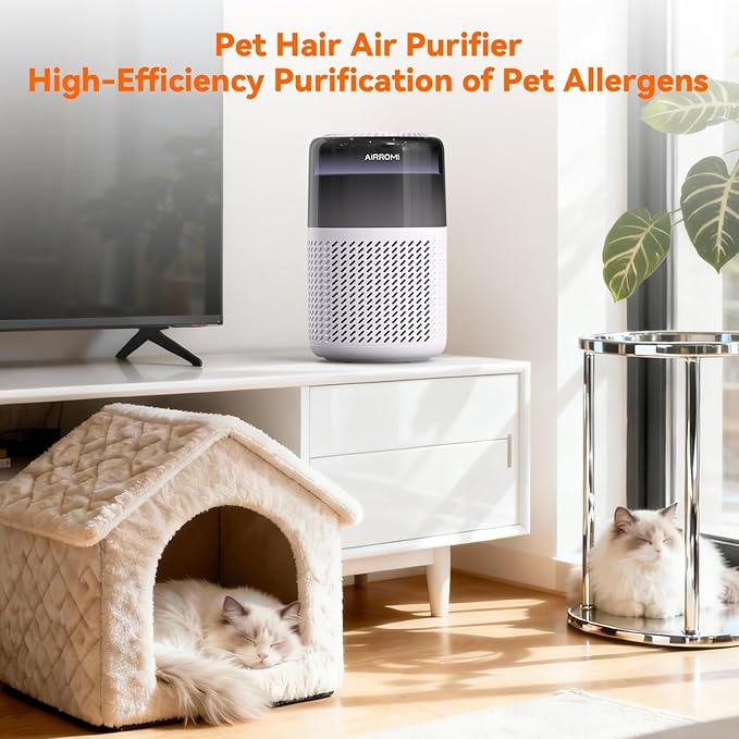 AIRROMI HEPA Air Purifier for Bedroom&Home, Pet Air Purifier for Home Pets - Image 9