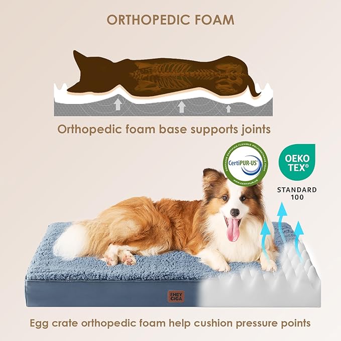 EHEYCIGA Washable Dog Beds for Extra Large Dogs, XL Dog Bed - Image 3