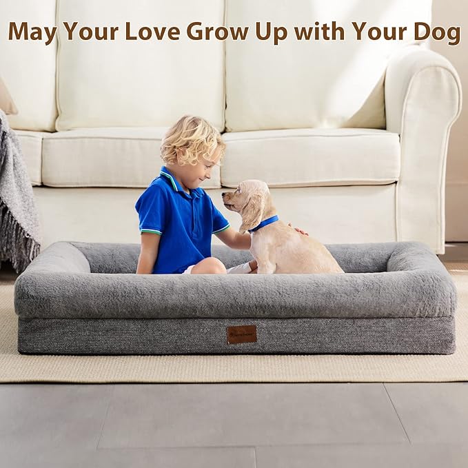BFPETHOME Orthopedic Dog Bed for Large Sized Dogs – Washable Dog Couch Bed - Image 3