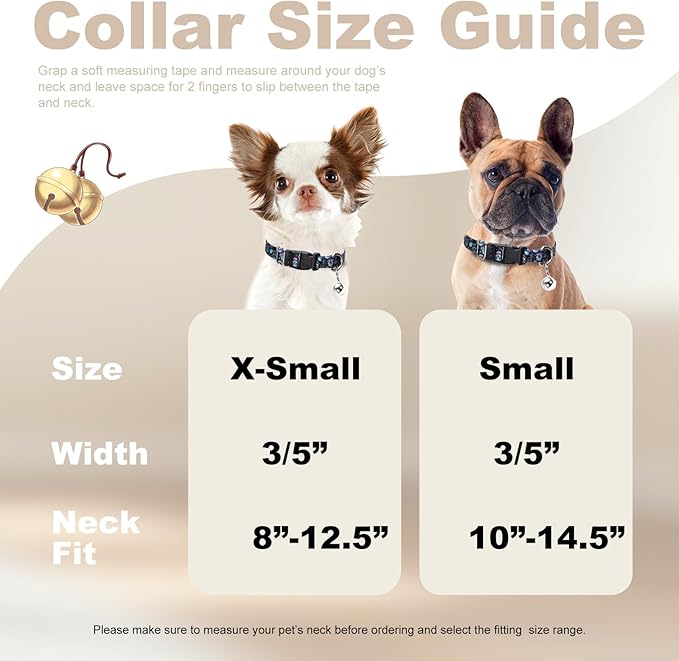 XS Dog Collar with Bell - Image 4