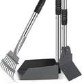 Heeyoo Dog Pooper Scooper, Dog Poop Tray and Rake Set, Pet Waste Removal Scoop by Heeyoo