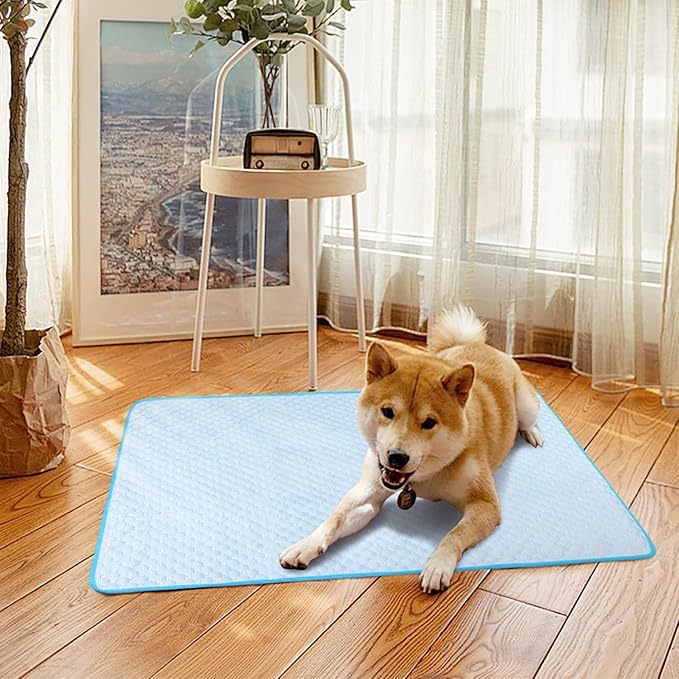 Cooling Mat Pad for Dogs Cats Ice Silk Cooling Bed for Dogs Ice Bed for Cats - Image 10
