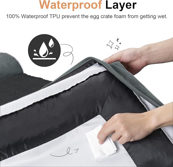 Small Dog Bed Orthopedic Washable: Beds Bolster Small Sized Dogs Bed Egg Crate - Image 4