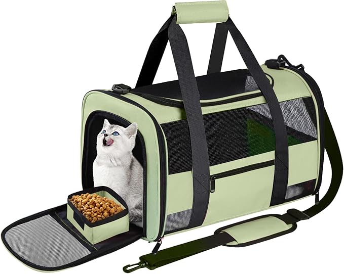 Large Cat Carrier Dog Carrier, Pet Carrier by CUSSIOU
