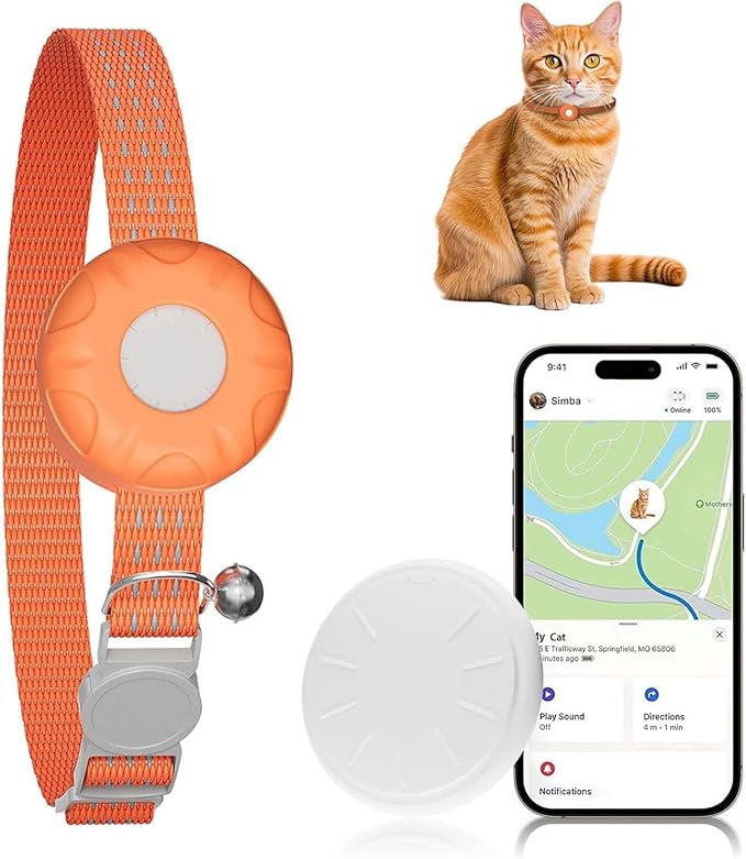 Cat Tracker, MINI GPS Tracker for Cats, Compatible by ZFSJTAG