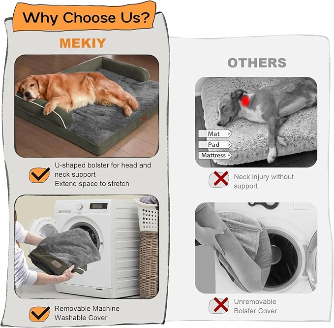 Large Dog Bed Orthopedic Washable - Image 4