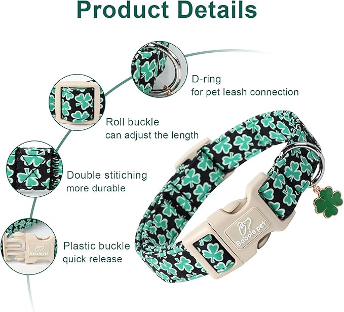 St Patricks Day Dog Collar for Giant Large Dogs - Image 2
