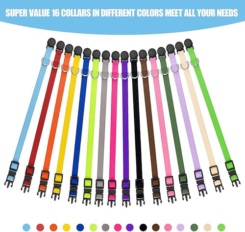 16 PCS Puppy Collars, Safety Buckle Collars - Image 2