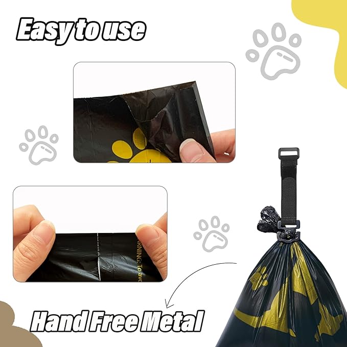 Metal Dog Poop Bag Holder w/Leash Clip|Durable Scratch-Resistant Aluminum|15 - Image 5