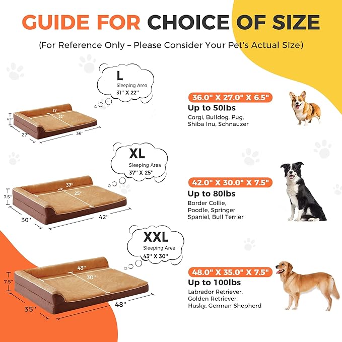 Dog Bed Large Sized Dogs, Orthopedic Dog Bed - Image 4