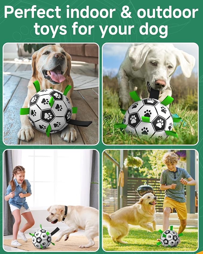 QDAN 10 Inch Gaint Dog Soccer Ball - Image 4
