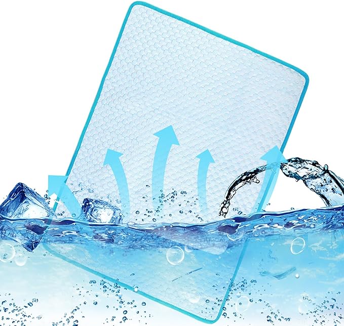 Cooling Mat Pad for Dogs Cats Ice Silk Cooling Bed for Dogs Ice Bed for Cats - Image 7