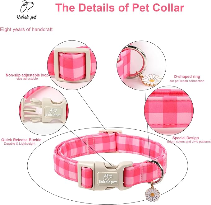 Girl Dog Collar for Small Dogs - Image 3