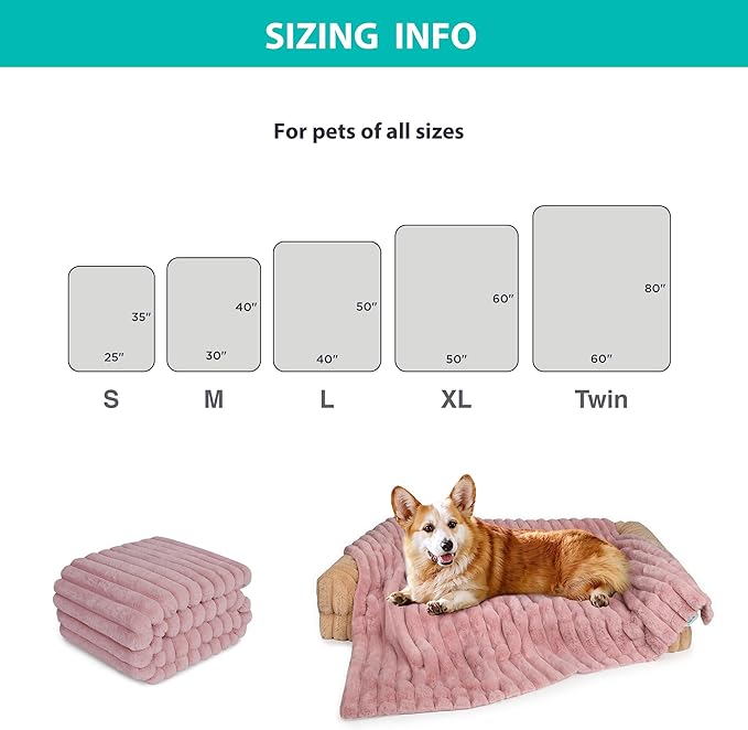 Waterproof Dog Blanket for Bed, Luxury Plush Washable Large Dogs Blankets for - Image 5