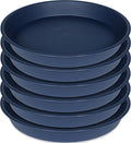6 Pack of 7 inch Plant Saucer, Heavy Duty Plastic Plant Water Tray 7 inch Round by Bleuhome