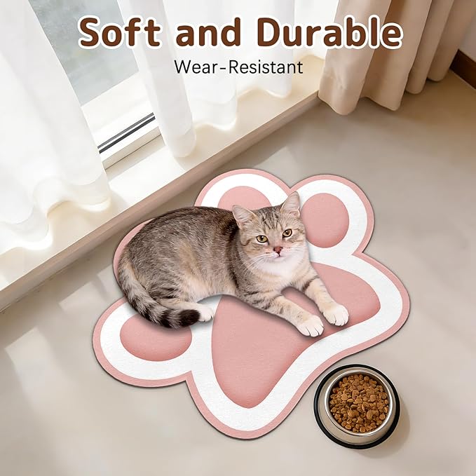 Dog Food Mat for Bowls, Absorbent Quick Dry Dog Cat Mats for Food and Water - Image 4