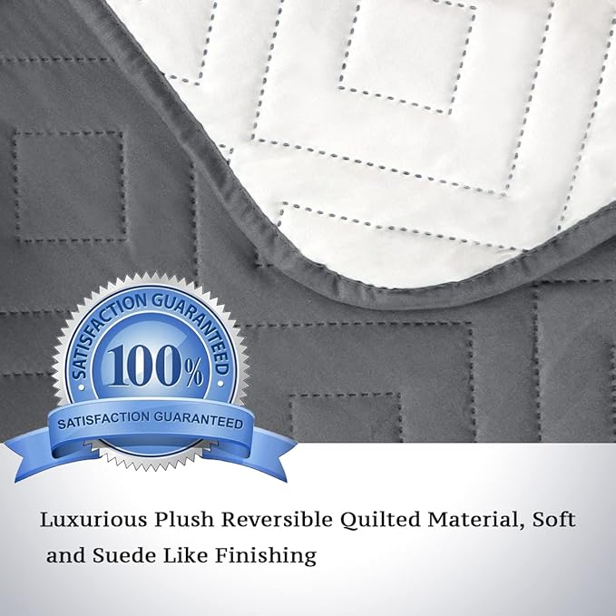 Reversible Sofa Slipcover Furniture Protector Water Resistant 2 Inch Wide - Image 3