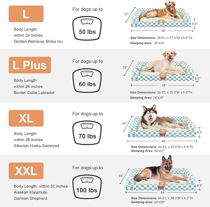 Large Dog Bed Orthopedic Washable: Beds Bolster XL Bed Large Big Dogs Egg Crate - Image 7