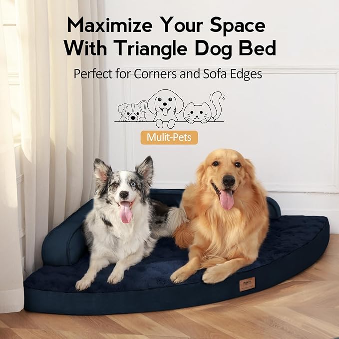 Large Orthopedic Dog Bed with Sides Big Dog Beds with Removable Washable Cover - Image 4