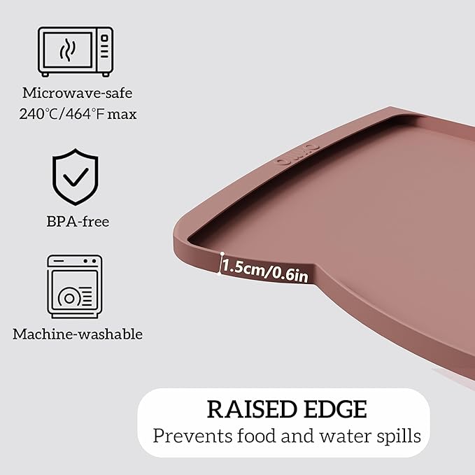 OHMO Dog Food Mat w/Residue Collection Pocket Silicone Pet Feeding Mat - Image 4