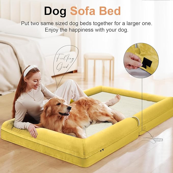 Large Dog Bed Orthopedic Washable: Beds Bolster XL Bed Big XLarge Dogs Egg - Image 3