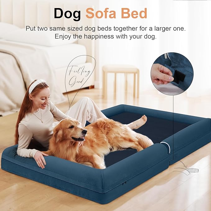 Large Dog Bed Orthopedic Washable: Beds Bolster XL Bed Large Big Dogs Memory - Image 3