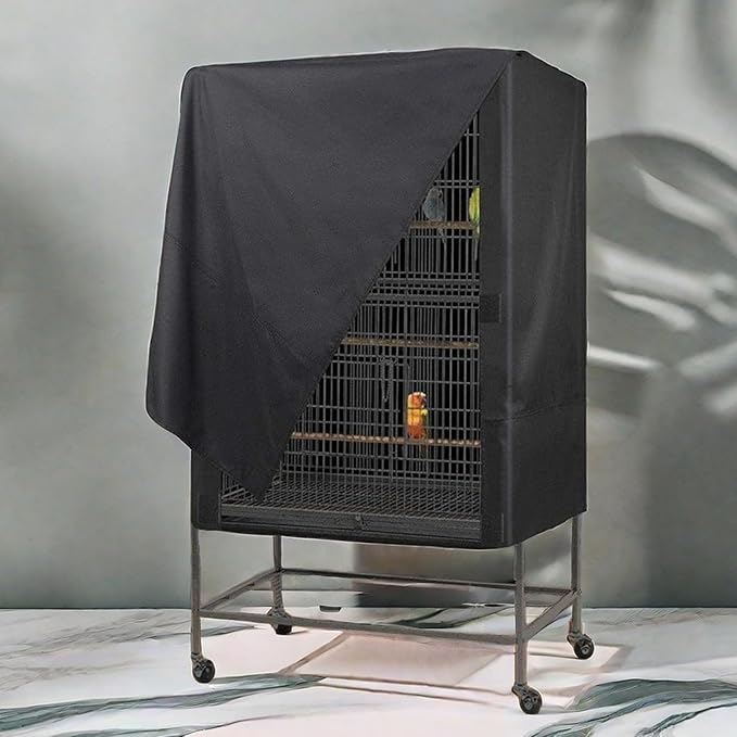 Bird Cage Cover Black Out, Protects Pets Privacy, Comfortable, Breathable - Image 5