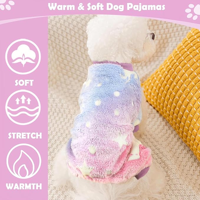 Small Dog Pajamas Pjs Sweater Cute Extra Small Dog Clothes, 4 Legs Puppy - Image 2